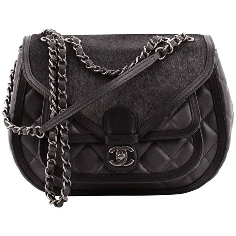 chanel pony hair jeweled chain tote bag|CHANEL Metallic Lambskin Pony Hair Quilted Large Paris .